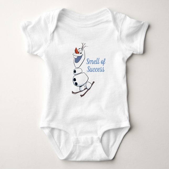 Olaf Skiing Baby Bodysuit (Front)