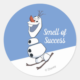 Olaf Skiing Classic Round Sticker