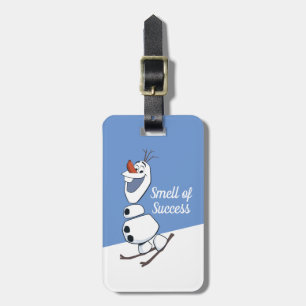 Olaf Skiing Luggage Tag