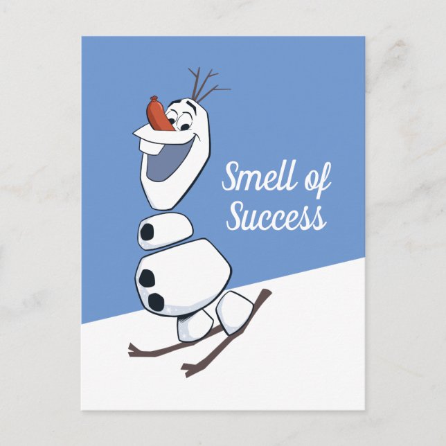 Olaf Skiing Postcard (Front)