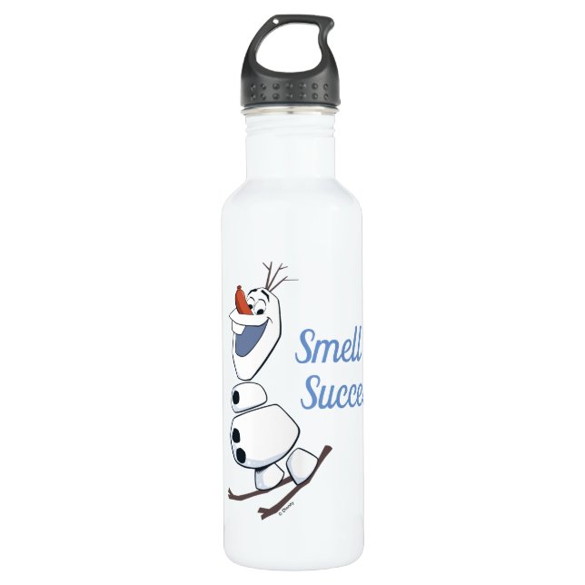 Olaf Skiing Stainless Steel Water Bottle (Front)