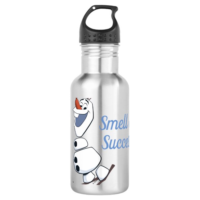 Olaf Skiing Stainless Steel Water Bottle (Front)