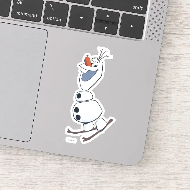 Olaf Skiing Sticker | Zazzle