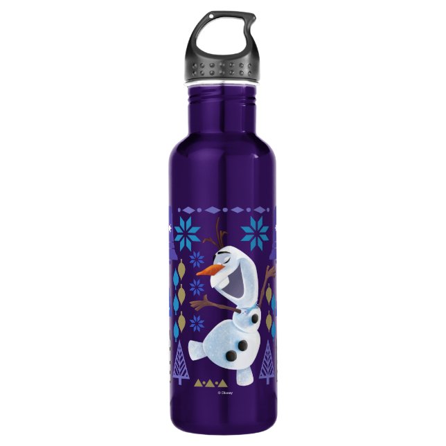 Olaf | Snow Magic Stainless Steel Water Bottle (Front)