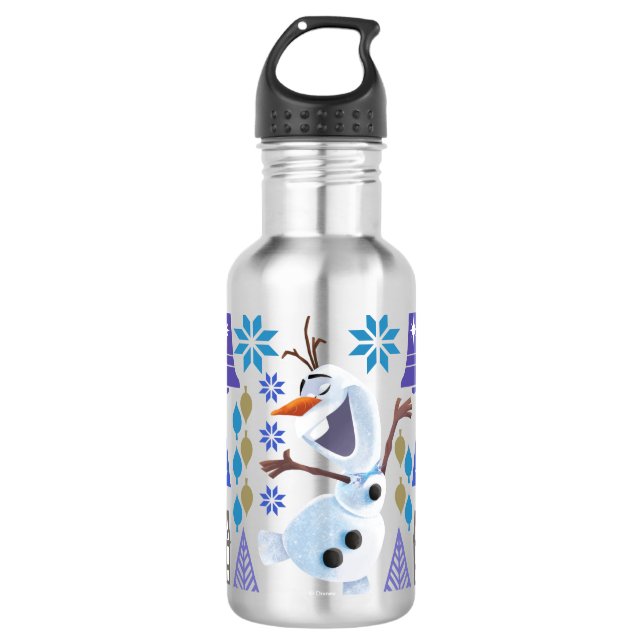 Olaf | Snow Magic Stainless Steel Water Bottle (Front)
