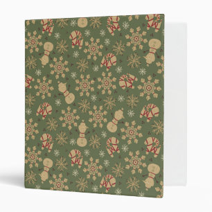 Olaf    Snowflakes and Magic Pattern 3 Ring Binder