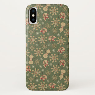 Olaf Snowflakes and Magic Pattern iPhone X Case
