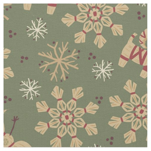Olaf |  Snowflakes and Magic Pattern Fabric