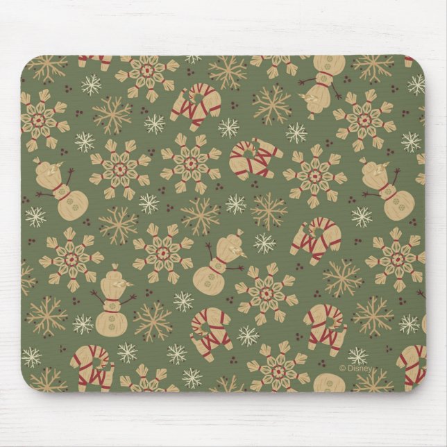 Olaf |  Snowflakes and Magic Pattern Mouse Pad (Front)