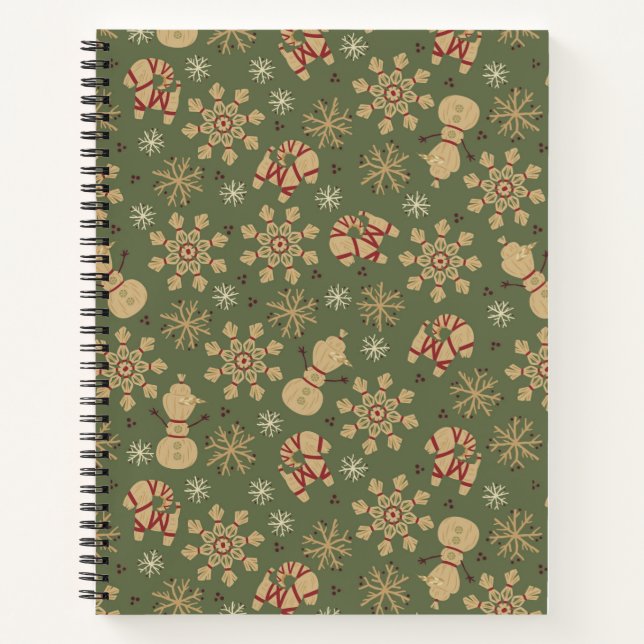 Olaf |  Snowflakes and Magic Pattern Notebook (Front)