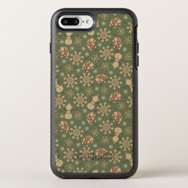 Olaf |  Snowflakes and Magic Pattern Otterbox iPhone Case (Back)