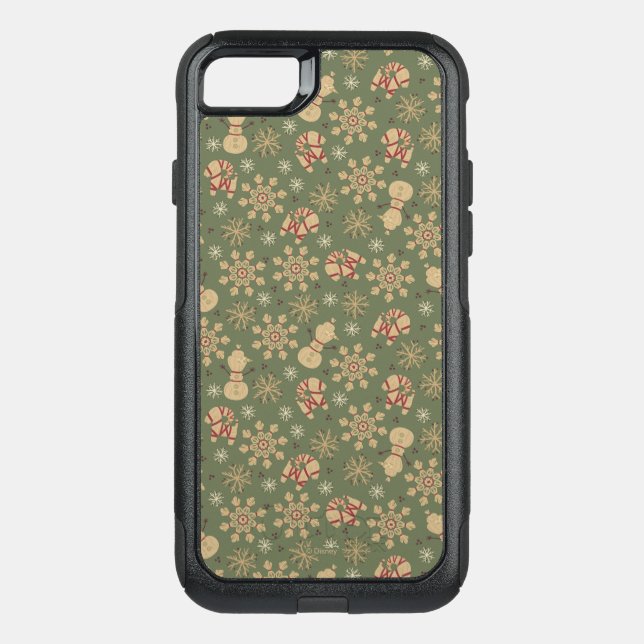 Olaf |  Snowflakes and Magic Pattern Otterbox iPhone Case (Back)