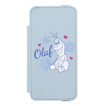 Olaf | Snowflakes Iphone Se/5/5s Wallet Case by frozen at Zazzle