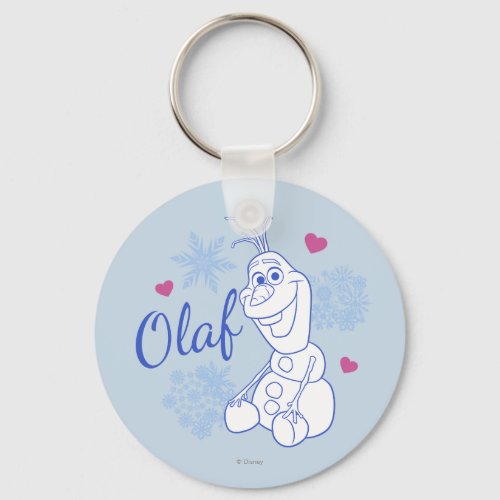 Olaf  Snowflakes Keychain