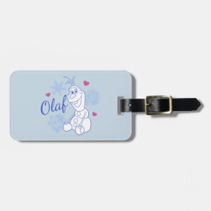 Olaf   Snowflakes Luggage Tag