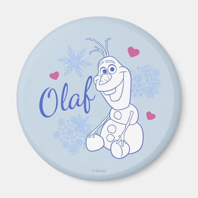 Olaf | Snowflakes Magnet (Front)