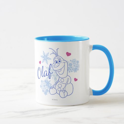 Olaf  Snowflakes Mug