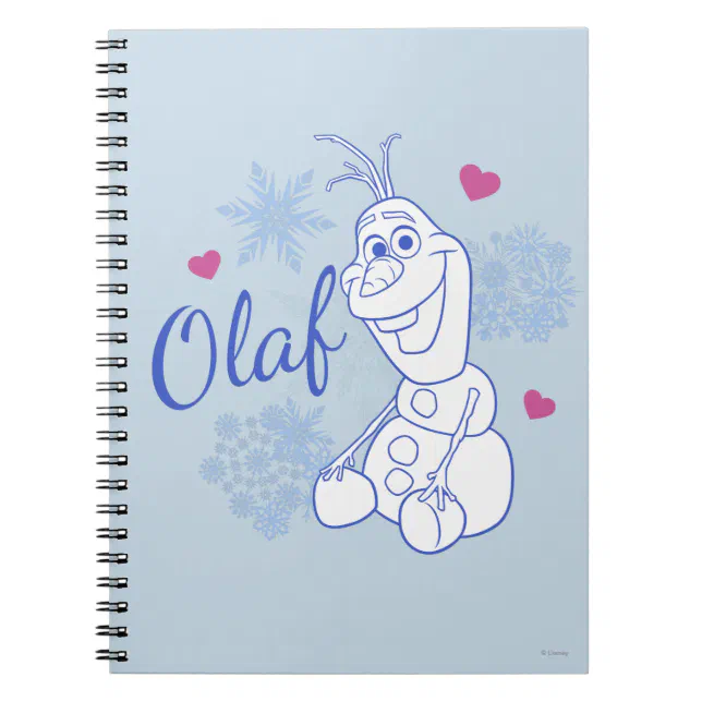 Olaf | Snowflakes Notebook | Zazzle