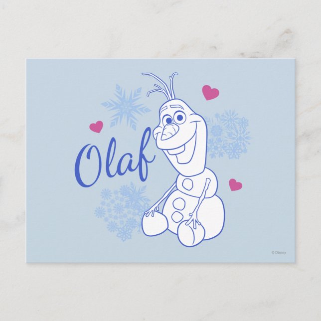 Olaf | Snowflakes Postcard (Front)