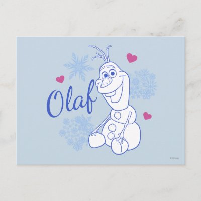 Olaf | Snowflakes Postcard