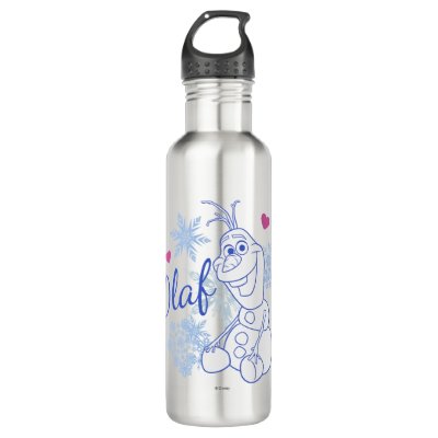 Olaf | Snowflakes Stainless Steel Water Bottle