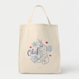 Olaf   Snowflakes Tote Bag