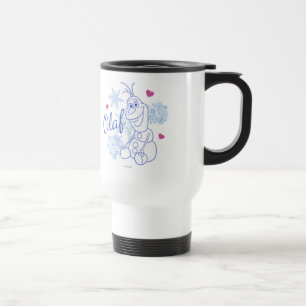 Olaf   Snowflakes Travel Mug
