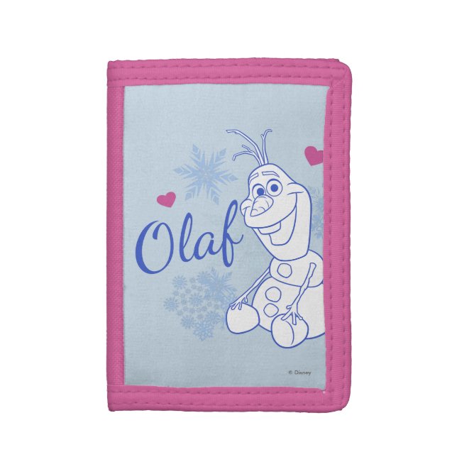 Olaf | Snowflakes Tri-fold Wallet (Front Vertical)