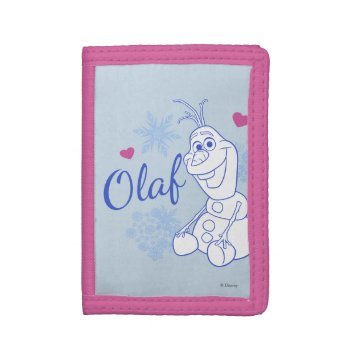 Olaf | Snowflakes Trifold Wallet by frozen at Zazzle