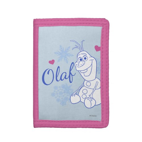 Olaf  Snowflakes Trifold Wallet