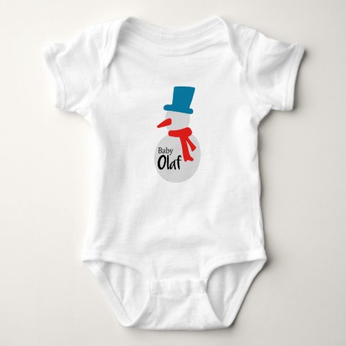 Olaf Snowman Baby Bodysuit