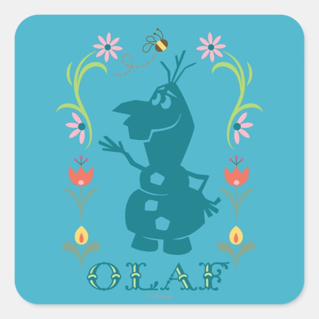 Olaf | Summer Fever Square Sticker (Front)