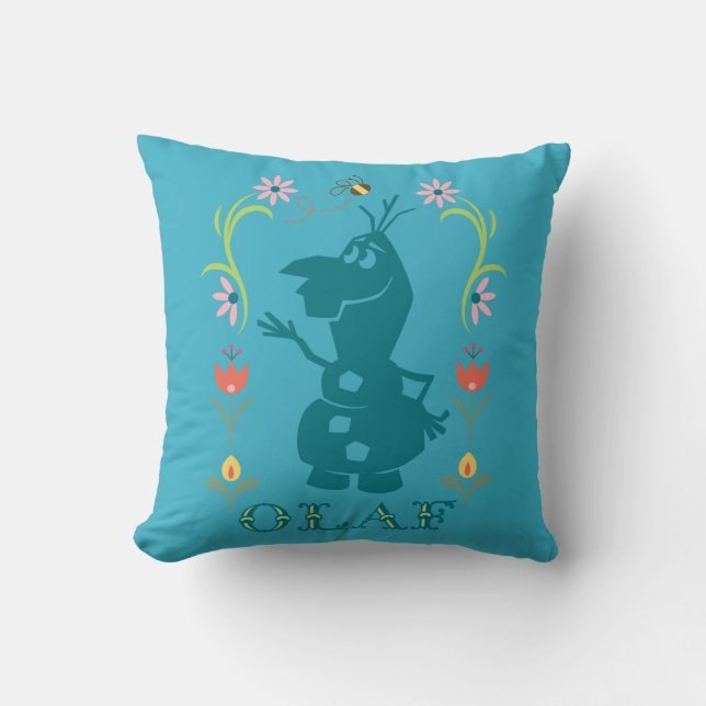 Olaf | Summer Fever Throw Pillow (Front)