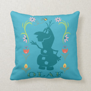 Olaf   Summer Fever Throw Pillow