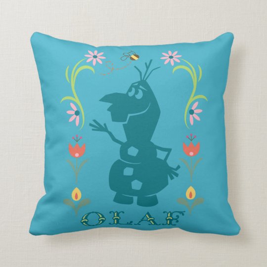 olaf throw pillow