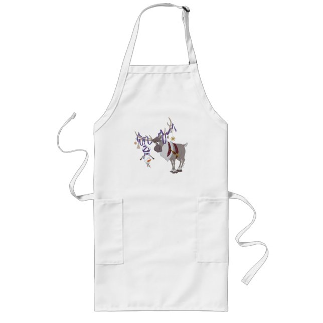 Olaf & Sven | Decked out in Holiday Style Long Apron (Front)