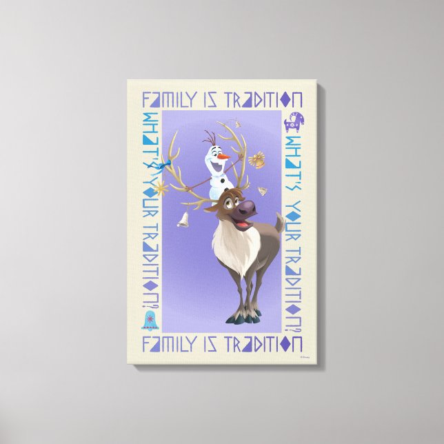 Olaf & Sven | Family is Tradition Canvas Print (Front)