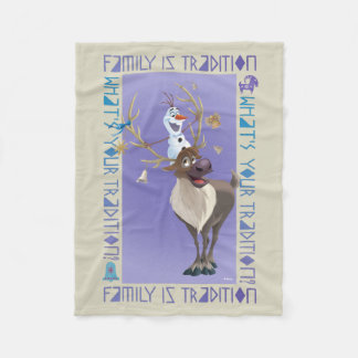Olaf & Sven | Family is Tradition Fleece Blanket