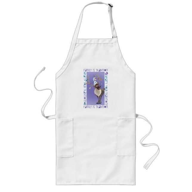 Olaf & Sven | Family is Tradition Long Apron (Front)