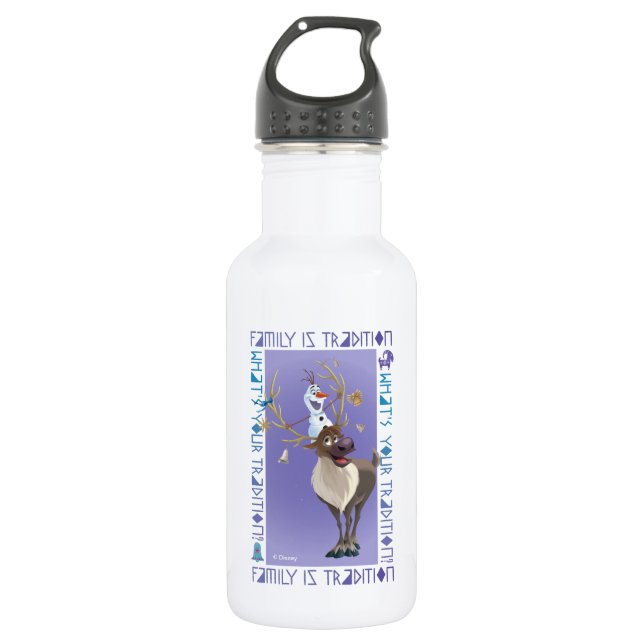 Olaf & Sven | Family is Tradition Water Bottle (Front)