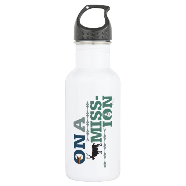 Olaf & Sven | On a Mission Water Bottle (Front)