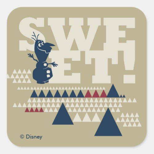 Olaf  Sweet Square Sticker