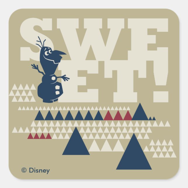 Olaf | Sweet! Square Sticker (Front)