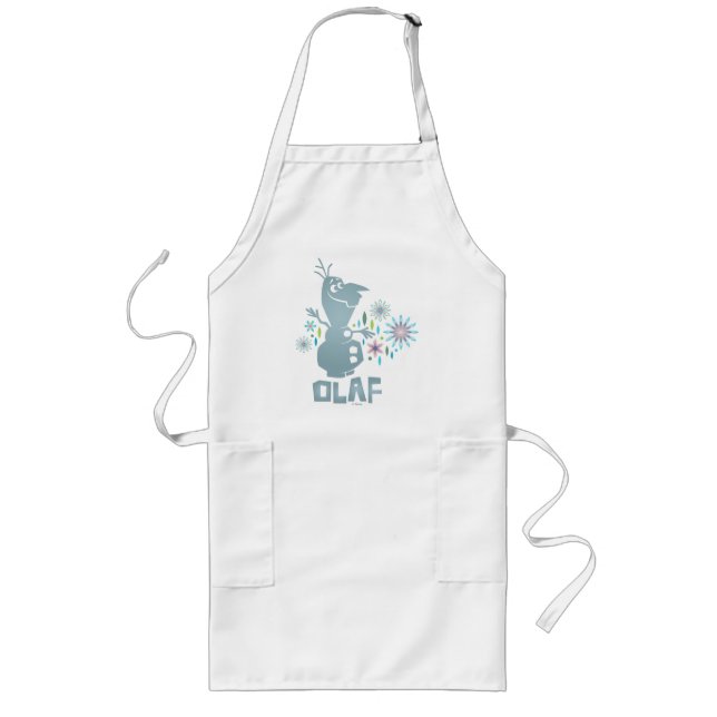 Olaf | Today Will be Perfect - Flowers Long Apron (Front)