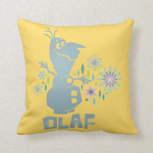 Olaf Today Will be Perfect - Flowers Throw Pillow