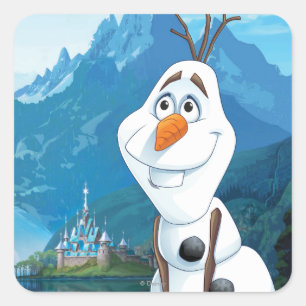 Olaf   Today Will be Perfect Square Sticker