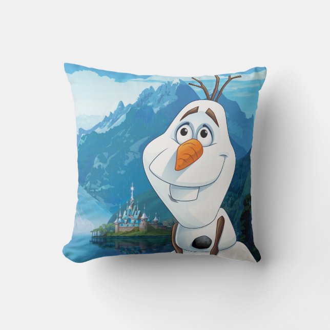 Olaf | Today Will be Perfect Throw Pillow (Front)