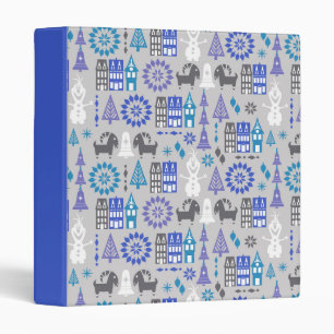 Olaf   Warm Hugs All Around Pattern 3 Ring Binder