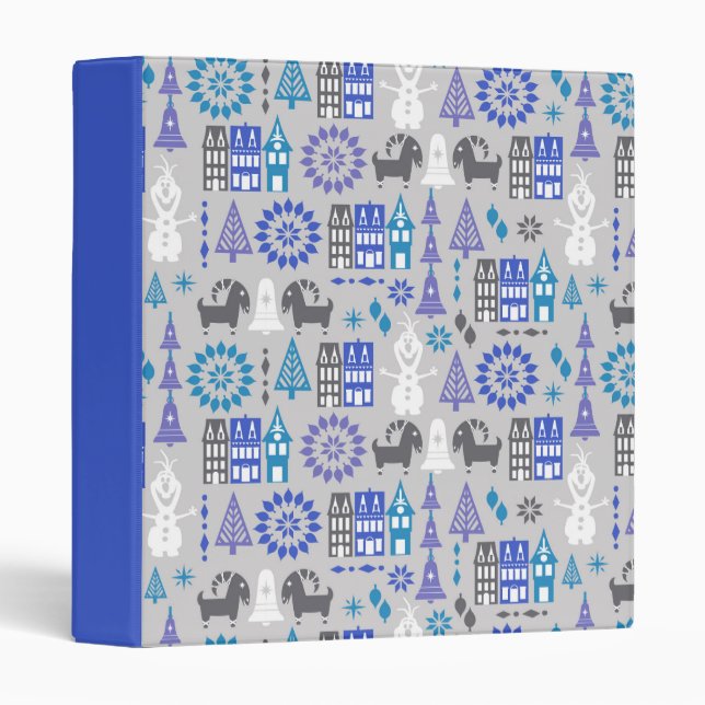 Olaf | Warm Hugs All Around Pattern 3 Ring Binder (Front/Spine)