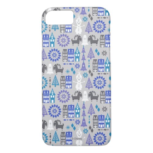 Olaf  Warm Hugs All Around Pattern iPhone 87 Case